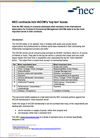 IACCM and NEC